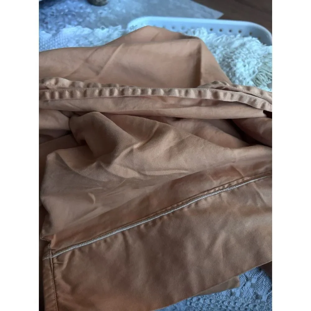 Full Size Flat Sheet. Burnt Orange.‎ Perfect. No Call Outs.   2843